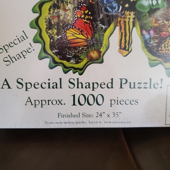 SunsOut Lori Schory Butterfly Migration 1000 pc Shaped Jigsaw Puzzle BRAND NEW - Picture 5 of 7